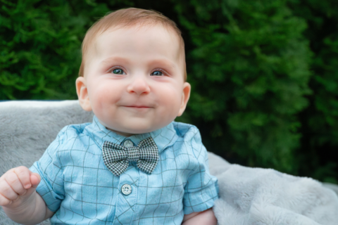 photo of baby boy in a bowtie