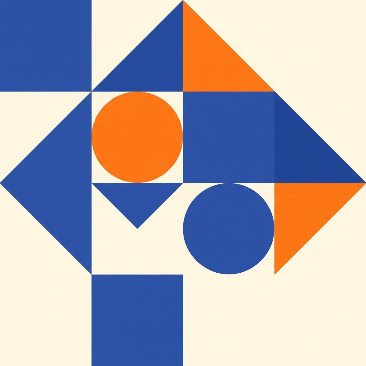 Geometric abstract design created by AI