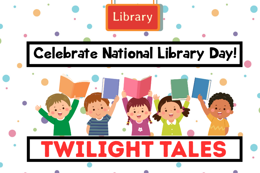 five multicultural children holding books against a polk a dot background