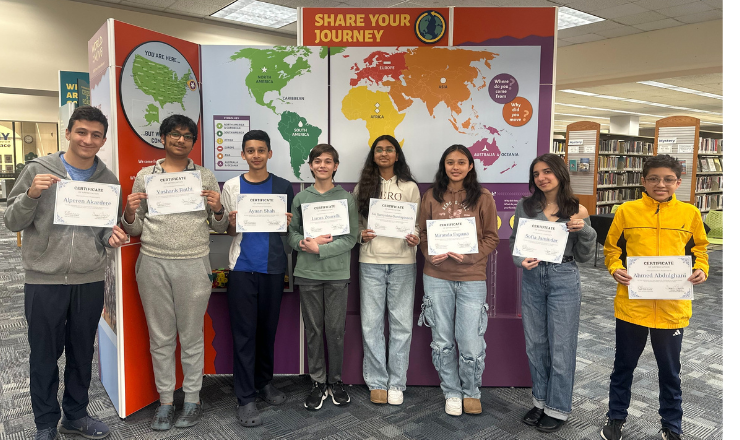 Group of teen volunteers